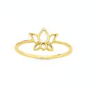 9ct-Gold-Lotus-Flower-Ring Sale