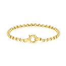 9ct-Gold-19cm-Hollow-Belcher-Bolt-Ring-Bracelet Sale