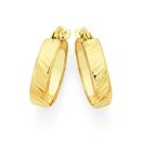 9ct-Gold-15mm-Diagonal-Diamond-Cut-Bevelled-Edge-Hoop-Earrings Sale