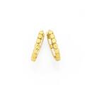 9ct-Gold-Dotted-Front-Huggie-Earrings Sale