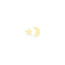 9ct-Gold-Star-Moon-Mismatch-Stud-Earrings Sale