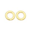9ct-Gold-Open-Circle-Stud-Earrings Sale