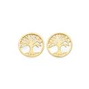 9ct-Gold-Tree-of-Life-Circle-Stud-Earrings Sale