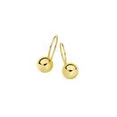 9ct-Gold-6mm-Euroball-Earrings Sale