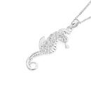 Silver-CZ-Seahorse-Pendant Sale