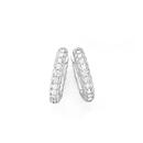 Silver-CZ-10mm-Twisted-Hoop-Earrings Sale