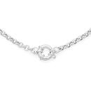 Italian-Silver-45cm-Bolt-Ring-Belcher-Necklace Sale