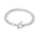 Sterling-Silver-Fine-Long-Link-FOB-Bracelet Sale