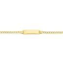 9ct-Gold-15cm-Hollow-Curb-ID-Bracelet Sale