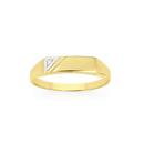 9ct-Gold-Diamond-Mens-Signet-Ring Sale