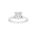 9ct-White-Gold-Diamond-Cluster-Ring Sale