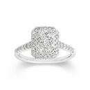 9ct-White-Gold-Diamond-Emerald-Shape-Ring Sale