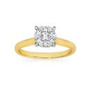 9ct-Gold-Diamond-Cluster-Ring Sale