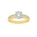 9ct-Gold-Diamond-Round-Cluster-Ring Sale