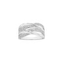 9ct-White-Gold-Diamond-Multi-Crossover-Ring Sale