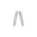 Exquisites-9ct-White-Gold-Diamond-Huggie-Earrings Sale