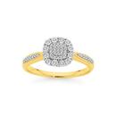 9ct-Two-Tone-Gold-Diamond-Cushion-Shaped-Ring Sale