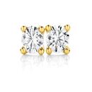 9ct-Gold-Diamond-Earrings Sale