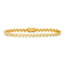 9ct-Gold-Diamond-Wave-Bracelet Sale