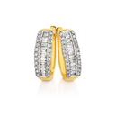 9ct-Gold-Diamond-Three-Row-Hoop-Earrings Sale