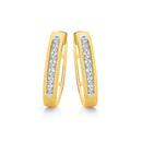 9ct-Gold-Diamond-Channel-Set-Huggie-Earrings Sale