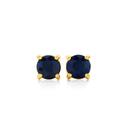 9ct-Gold-Natural-Sapphire-Stud-Earrings Sale