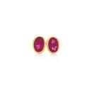 9ct-Gold-Natural-Ruby-Stud-Earrings Sale