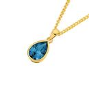 9ct-Gold-London-Blue-Topaz-Pendant Sale