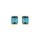 9ct-Gold-London-Blue-Topaz-Stud-Earrings Sale