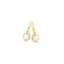 9ct-Gold-Cultured-Freshwater-Pearl-Diamond-Hook-Earrings Sale