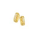 9ct-Gold-Two-Tone-Lattice-Huggie-Earrings Sale