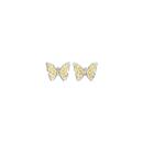 9ct-Gold-Two-Tone-Filigree-Butterfly-Stud-Earrings Sale