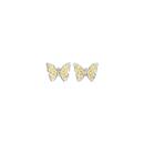 9ct-Gold-Two-Tone-Filigree-Butterfly-Stud-Earrings Sale