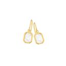 9ct-Gold-Mother-of-Pearl-Rectangle-Hook-Drop-Earrings Sale