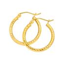 9ct-Gold-15mm-Diamond-Cut-Hoop-Earrings Sale