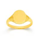 9ct-Gold-Filigree-Oval-Signet-Ring Sale