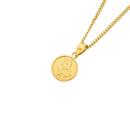 9ct-Gold-10mm-Solid-St-Christopher-Round-Medal Sale