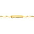 9ct-Gold16cm-Solid-Curb-Identity-Bracelet Sale