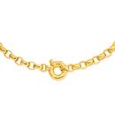 9ct-Gold-45cm-Solid-Belcher-Bolt-Ring-Necklace Sale