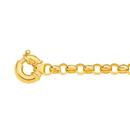 9ct-Gold-19cm-Solid-Round-Belcher-Bolt-Ring-Bracelet Sale
