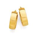 9ct-Gold-6x15mm-Half-Round-Hoop-Earrings Sale