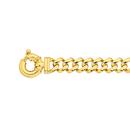 9ct-Gold-19cm-Solid-Square-Curb-Link-Bolt-Ring-Bracelet Sale