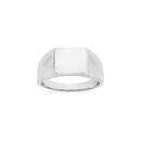 Sterling-Silver-Plain-Rectangle-Top-Signet-Mens-Ring Sale