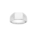 Silver-Plain-Rectangle-Top-Signet-Gents-Ring Sale