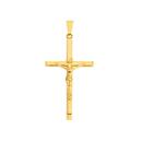 9ct-Gold-40mm-Hollow-Crucifix-Mens-Pendnat Sale