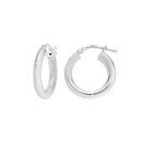 Sterling-Silver-12mm-Round-Light-Tube-Hoop-Earrings Sale