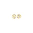 9ct-Gold-Diamond-Triple-Knot-Stud-Earrings Sale