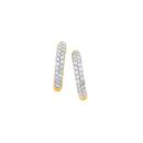 9ct-Gold-Diamond-Small-Claw-Set-Huggie-Earrings Sale