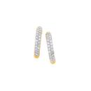 9ct-Gold-Diamond-Small-Pave-Set-Huggie-Earrings Sale