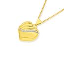 9ct-Gold-Diamond-Set-Heart-Locket Sale